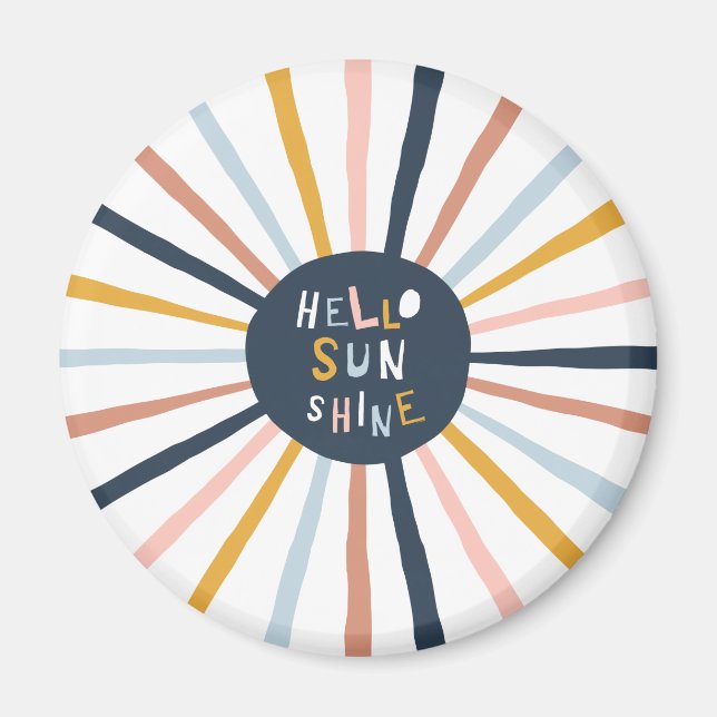 Aimant Bonjour Sunshine (Devant)