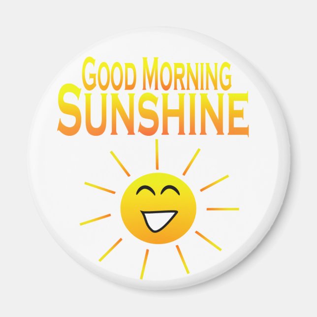 Aimant Bonjour Sunshine ! (Devant)