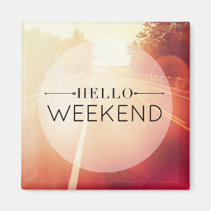 Aimant Bonjour Week-end 3