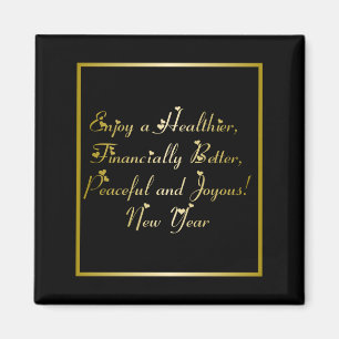 Aimant Bonne année aux coeurs