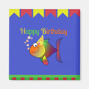 Aimant Bonne fête d'anniversaire