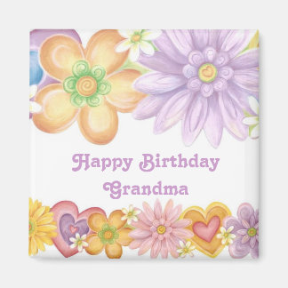 Aimant Bonne grand-mère d'anniversaire