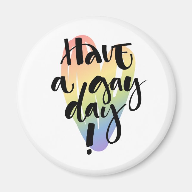 Aimant Bonne Journée Gay (Devant)