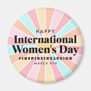 Aimant Bonne Journée internationale de la femme   8 mars