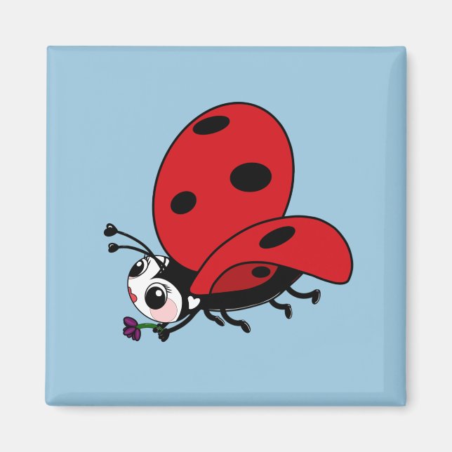 Aimant Bonne Wings Ladybug (Devant)