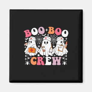 Aimant Boo Boo Crew Nurse Funny Ghost Boo Halloween Nursi