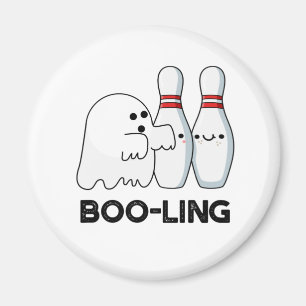 Aimant Boo-ling Funny Halloween Bowling Ghost Pun