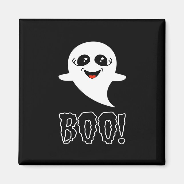 Aimant Boo ! Petite Halloween Par Lucas (Devant)