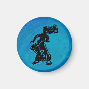 Aimant Boogie Nights Drum Blue