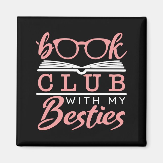 Aimant Book Club Avec Mes Besoins (Devant)