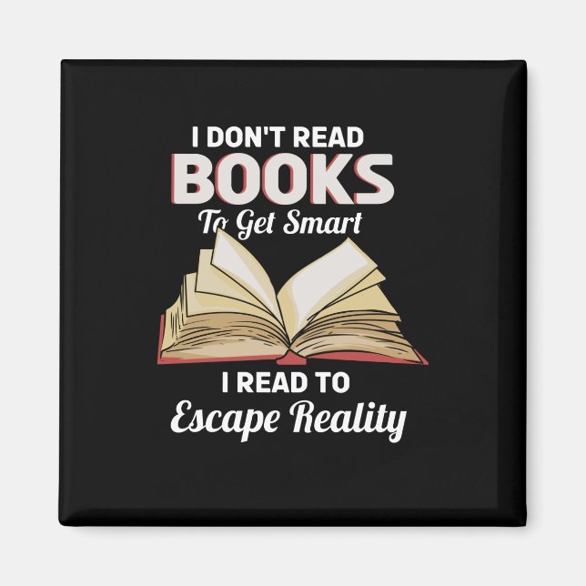 Aimant Bookworm Read Books (Devant)