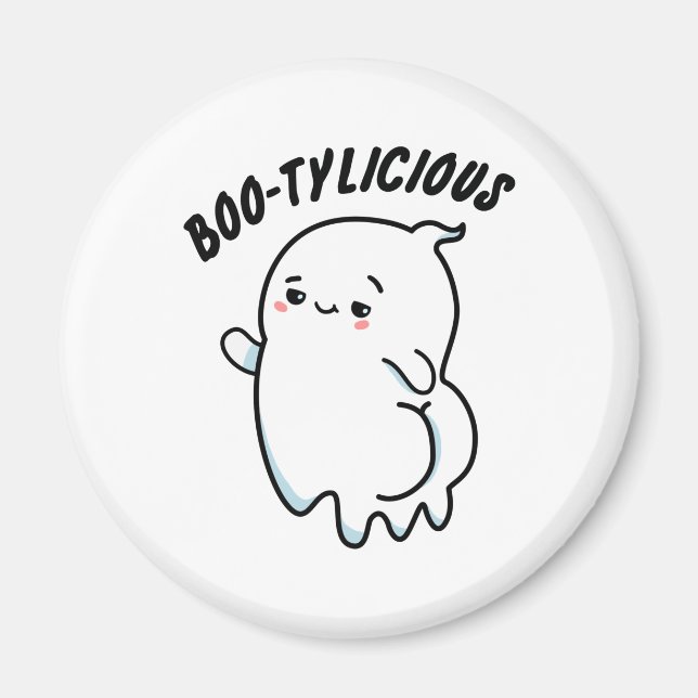 Aimant Bootylicious Funny Ghost Pun (Devant)