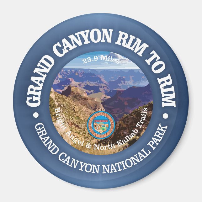 Aimant Bord du Grand Canyon à la ceinture (rd) (Devant)
