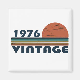 Aimant Born in 1976 classic retro sunset