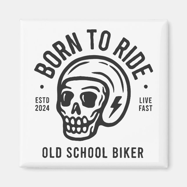 Aimant Born to Ride (Devant)
