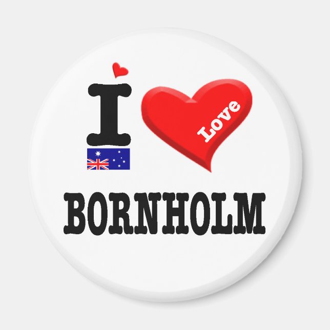 Aimant BORNHOLM - I Love (Devant)