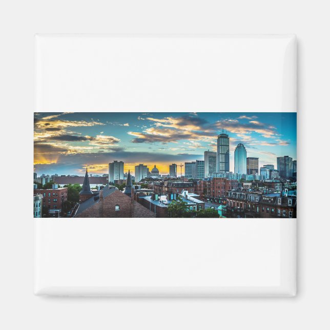 Aimant Boston Skyline (Devant)