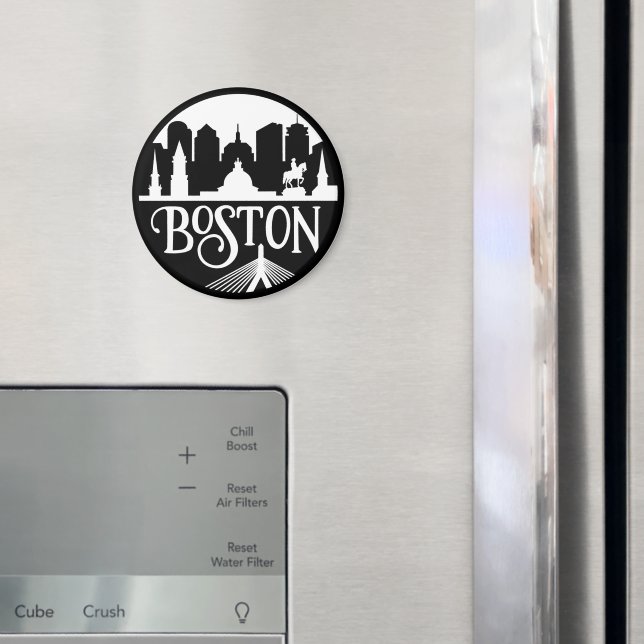 Aimant Boston Skyline (In situ (réfrigérateur))