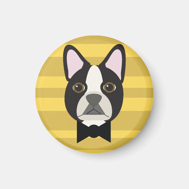 Aimant Boston Terrier (Devant)