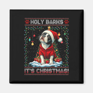 Aimant Boston Terrier Décorations d'arbre de Noël Chien L