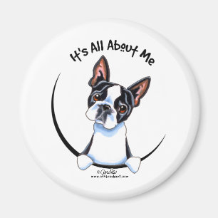Aimant Boston Terrier son tout environ je