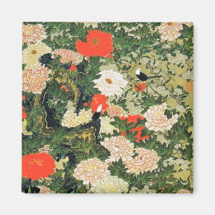 Aimant Botan Shoukinzu Motif de fleurs florales colorées