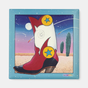 Aimant - bottes de cowboy, tout habillées