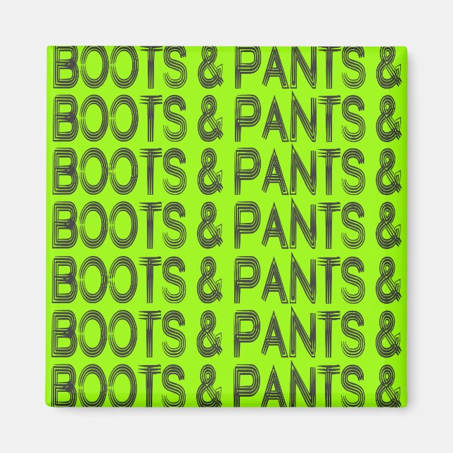 Aimant Bottes et pantalons (Devant)