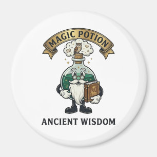 Aimant Botto Ancien Sage Magicien Potion Magique Hibou Ré