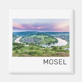 Aimant Boucle Moselle Coucher de soleil Kroev Panorama Al