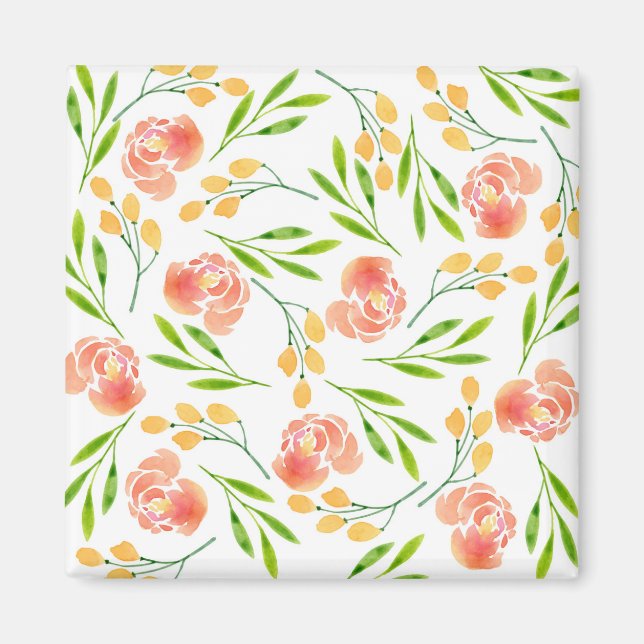 Aimant Boucles de fleurs (Devant)