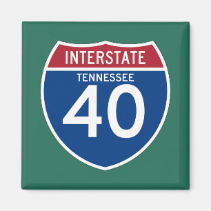 Aimant Bouclier d'autoroute nationale du Tennessee TN