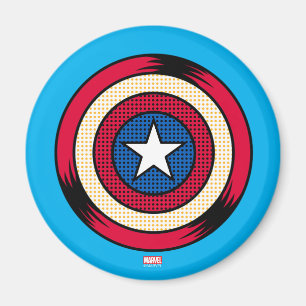 Aimant Bouclier Demi-Teinte Captain America