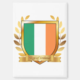 Aimant Bouclier du drapeau de la République d'Irlande