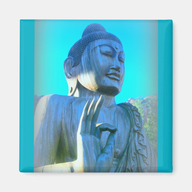 Aimant bouddha bleu (Devant)
