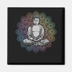 Aimant Bouddha Mandala Yoga Bouddhisme spirituel