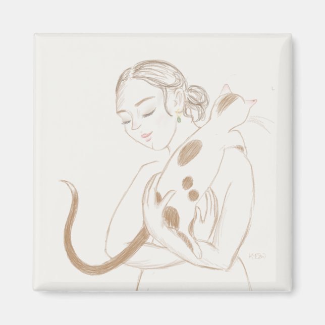 Aimant Bouddles Kitty (Devant)