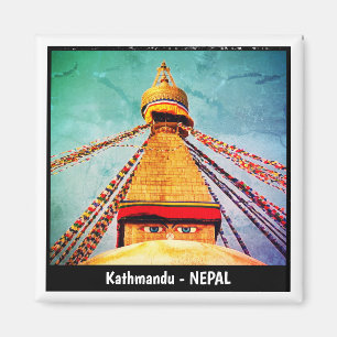 Aimant Boudhanath Stupa, Buddha Eyes, Katmandou, Népal
