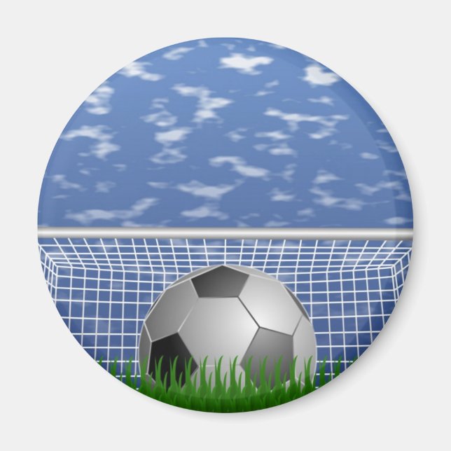 Aimant Boule de football et filet (Devant)