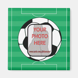 Aimant Boule de football photo personnalisable