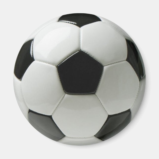 Aimant Boule de soccer 2 ¼ pouces d'aimant rond (Devant)
