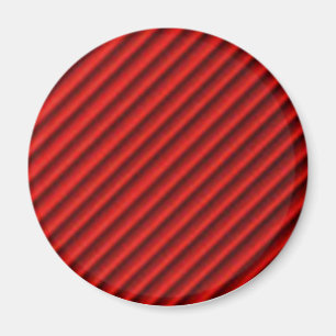 Aimant Boule Rouge Avec Lignes Noires Conception abstrait
