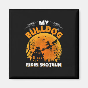 Aimant Bouledogue monte en voiture Fun Bouledogue Hallowe