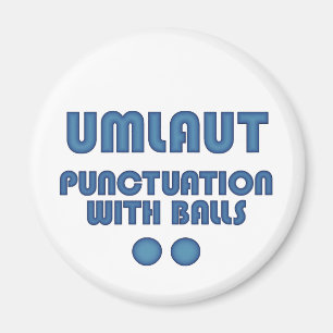 Aimant Boules Umlaut (Bleu)