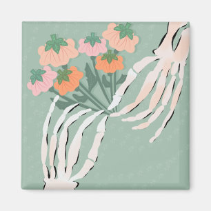 Aimant Bouquet de citrouilles squelettes pour mariage Hal