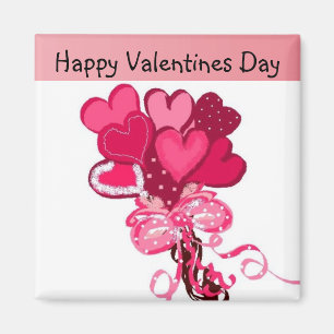 Aimant Bouquet de cœurs de la Saint-Valentin