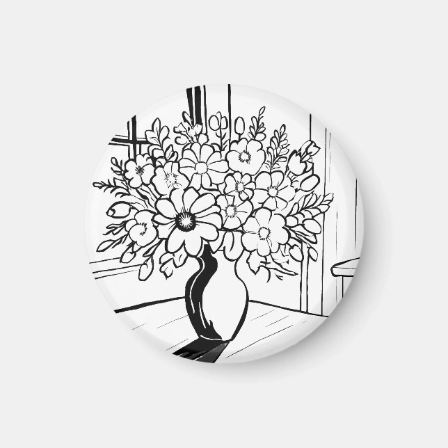 Aimant Bouquet de fleurs (Devant)