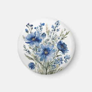 Aimant Bouquet de fleurs aquarelle élégante