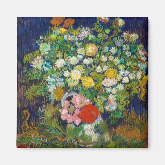 Aimant Bouquet de fleurs dans un Vase, Van Gogh (Devant)