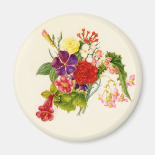 Aimant Bouquet de fleurs mixtes